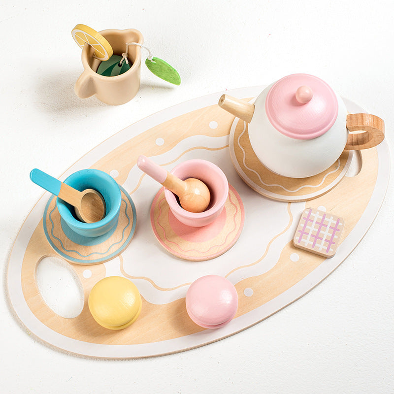 Cake breakfast set  wood 26X20.5X18.5 cm