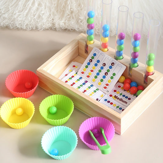 wood stick column with cards