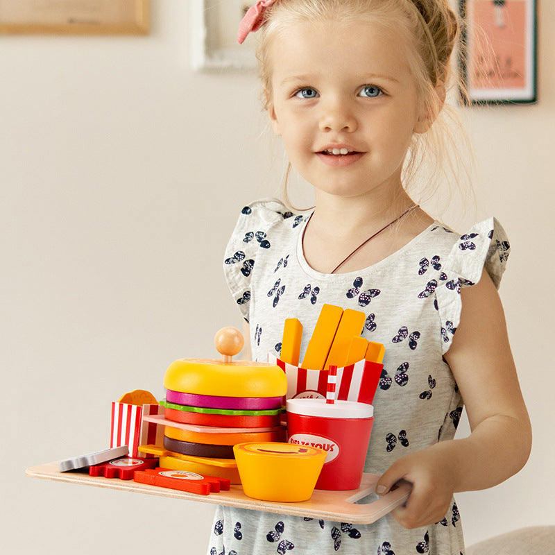 Hamburger wood meal Teaching aids
