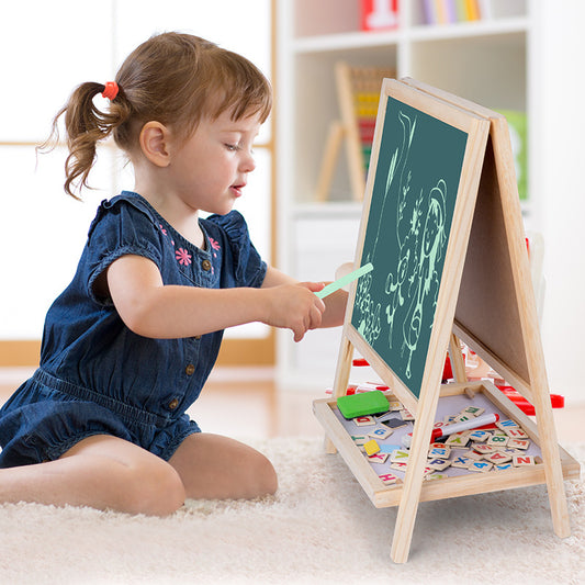 Wood magnetic drawing board  Teaching aids 40.5428cm