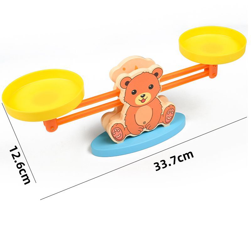 Bear & fish balance Teaching aids 29.5x20.5x5.2cm