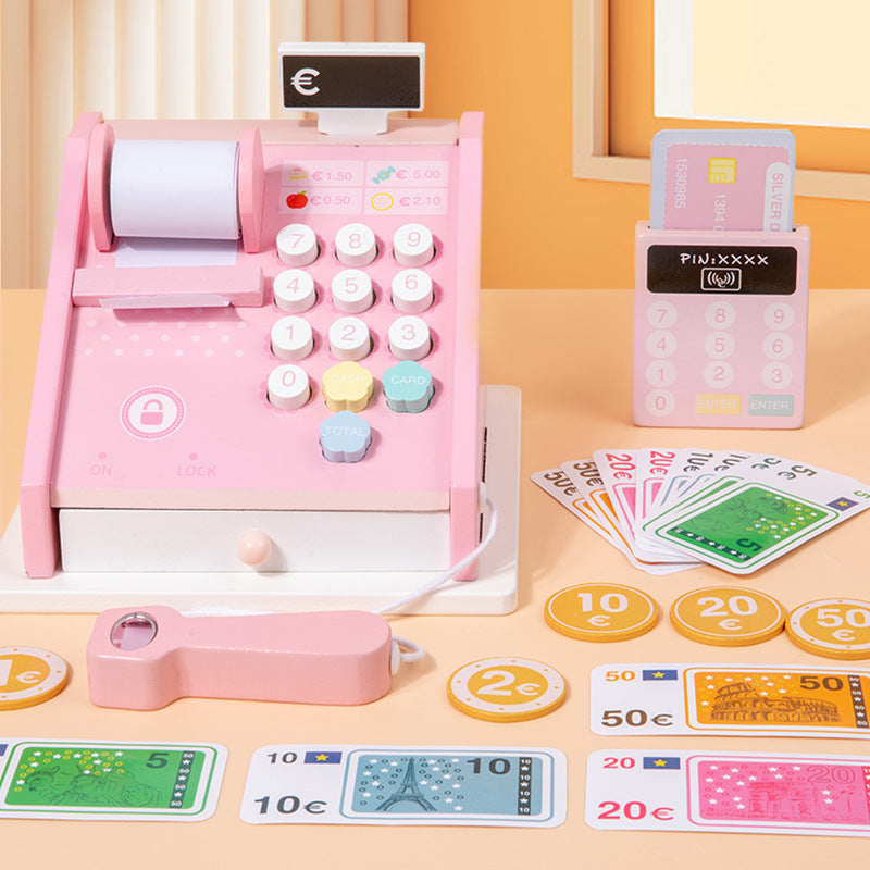 Cash POS wood toy 18.518.514cm