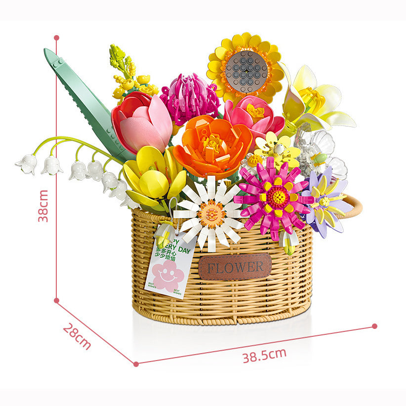Lego Art - 1600+ pcs Flower basket