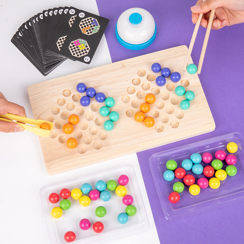 Wooden Educational Clip Bead Battle
