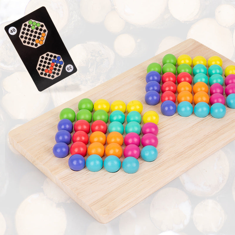 Wooden Educational Clip Bead Battle