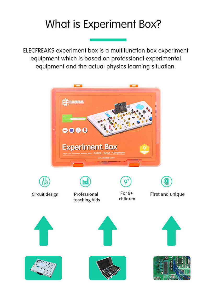 ELECFREAKS micro:bit Smart Science Box Experiment Kit, Programming Kit For Kid