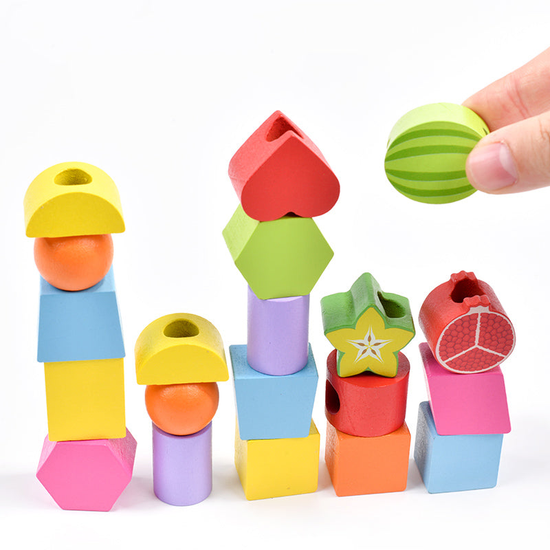 Wood Stick column with cards 18X14X5.5 cm
