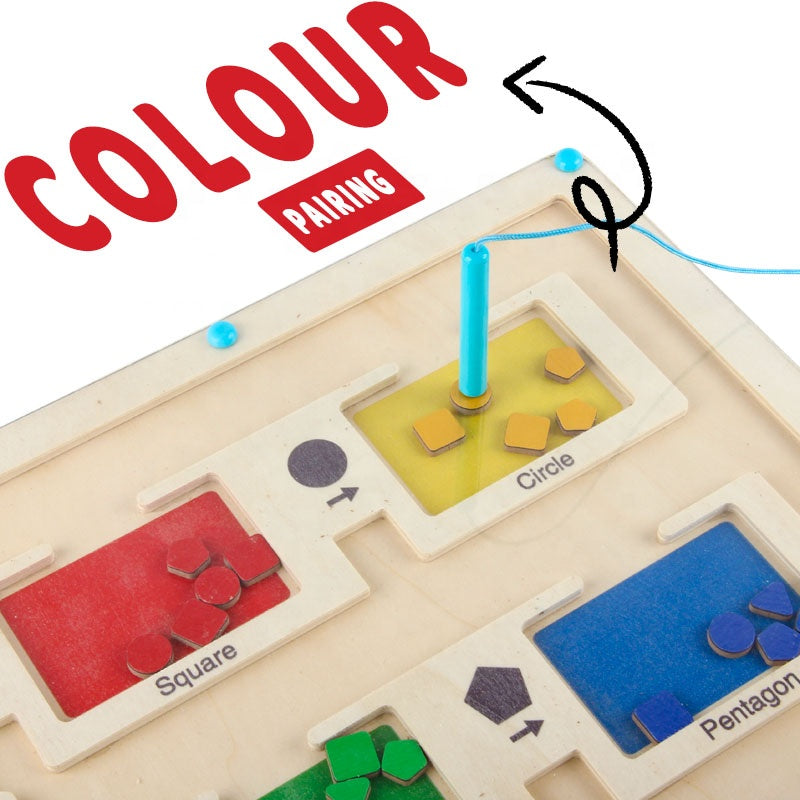 Magnetic Color and Number Maze