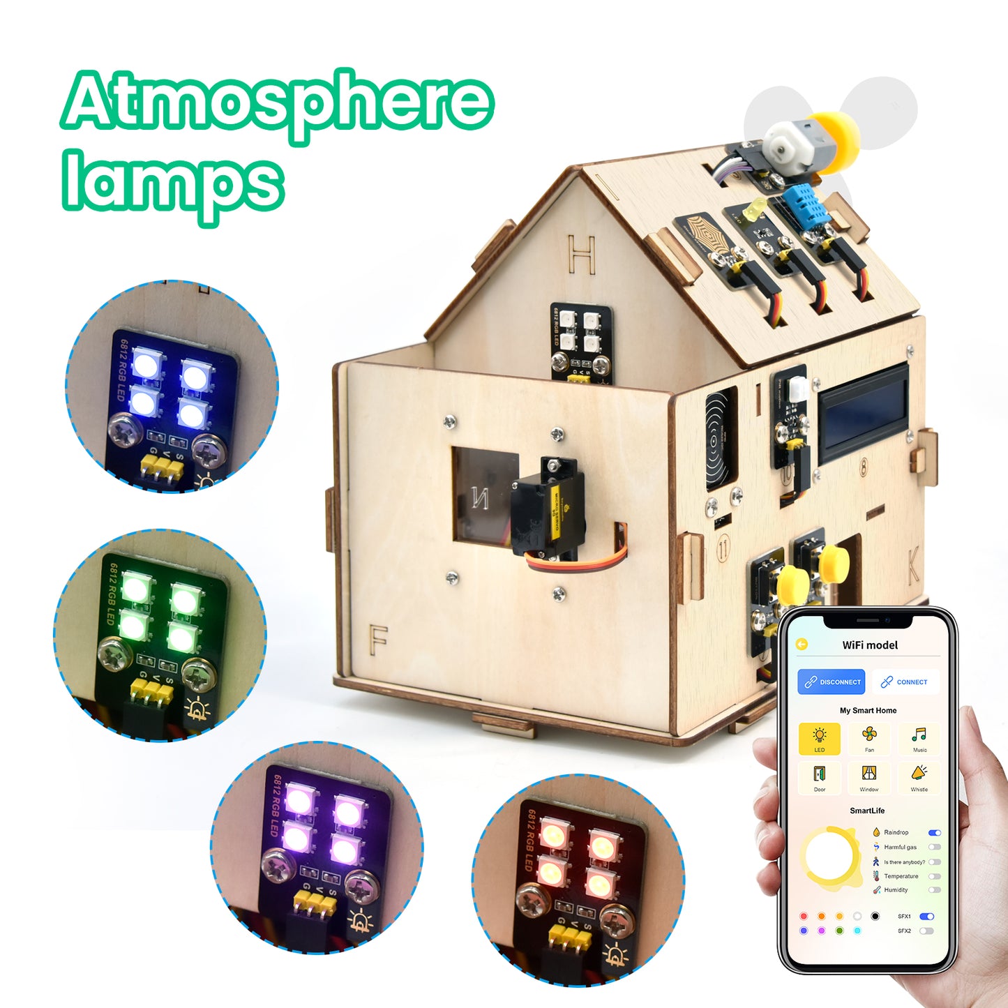 IOT Smart Home Kit ESP32 + RFID Kit - Dual-Language Coding