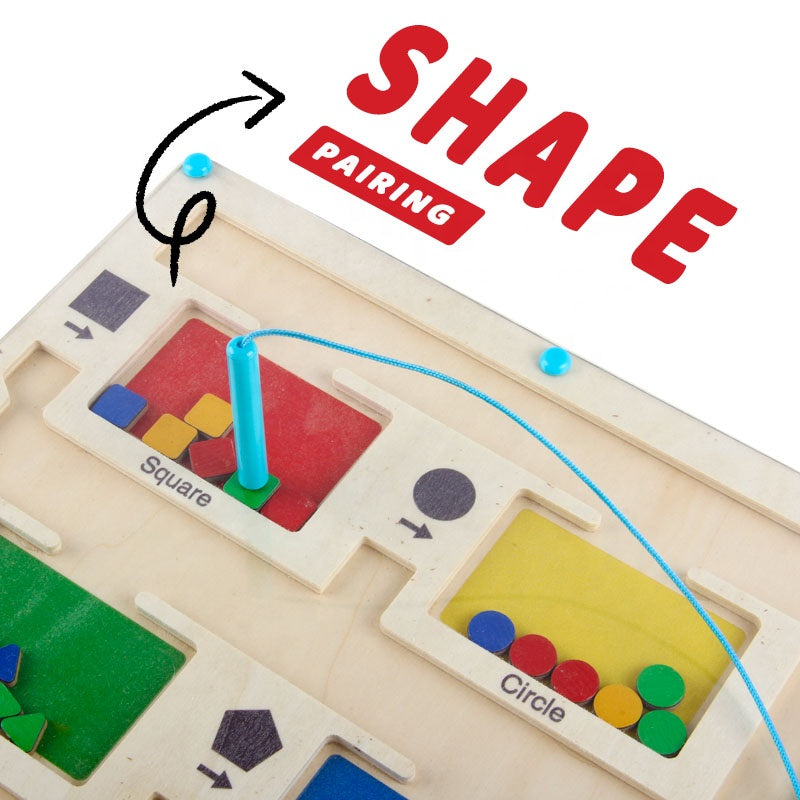 Magnetic Color and Number Maze