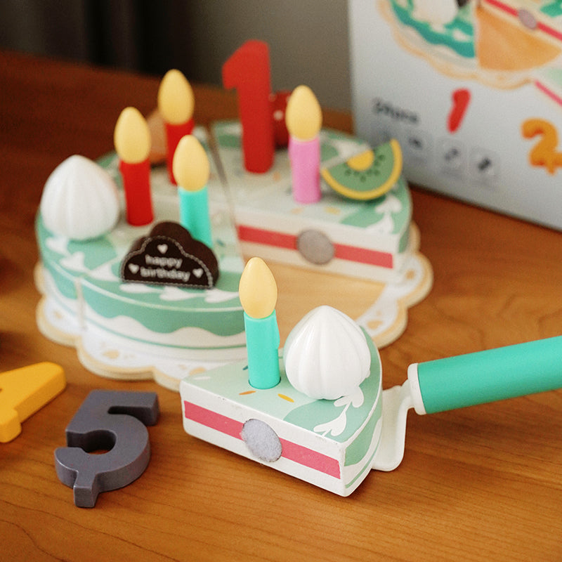 Happy Birthday Wood Cake Set
