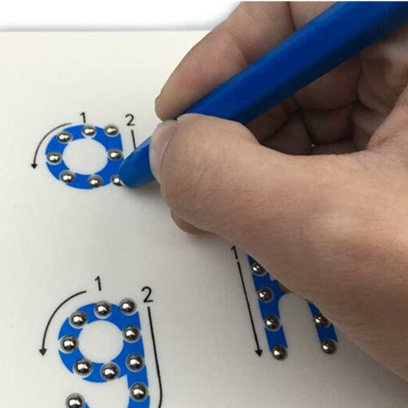 Magnetic balls lower case Writing board