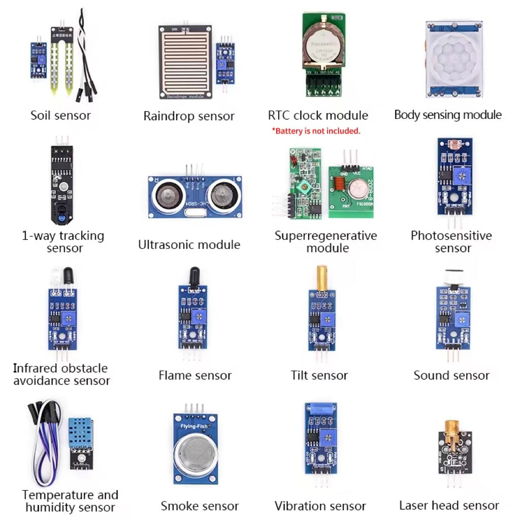 16 Arduino Sensors Set