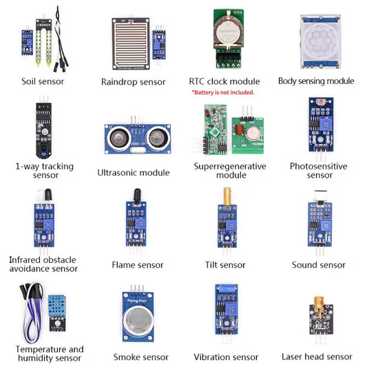 16 Arduino Sensors Set