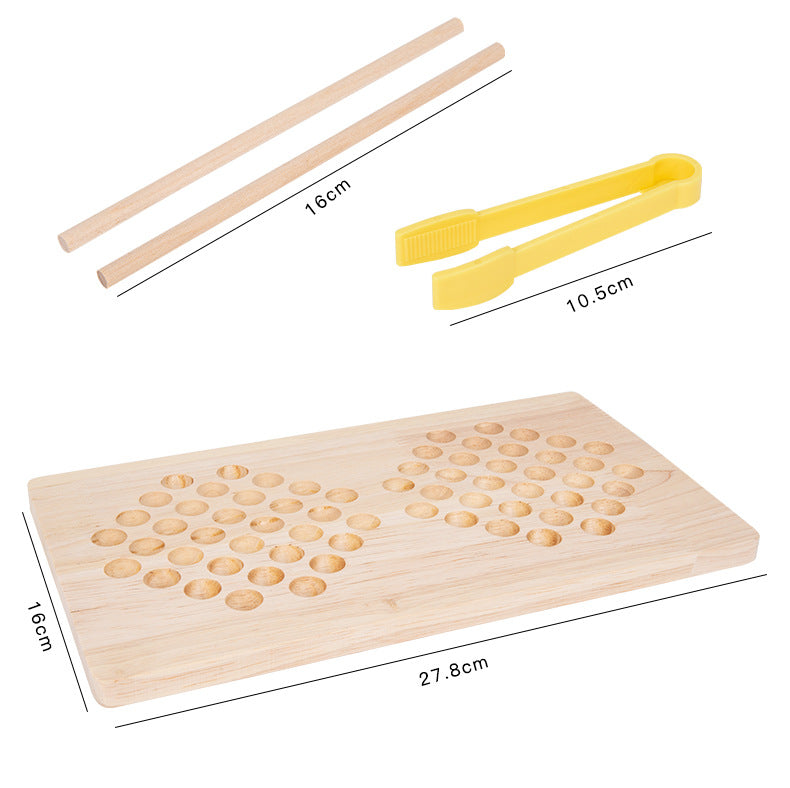 Wooden Educational Clip Bead Battle