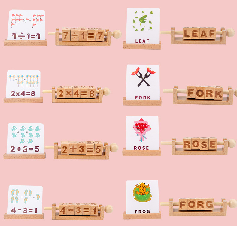 Cubic letters with cards