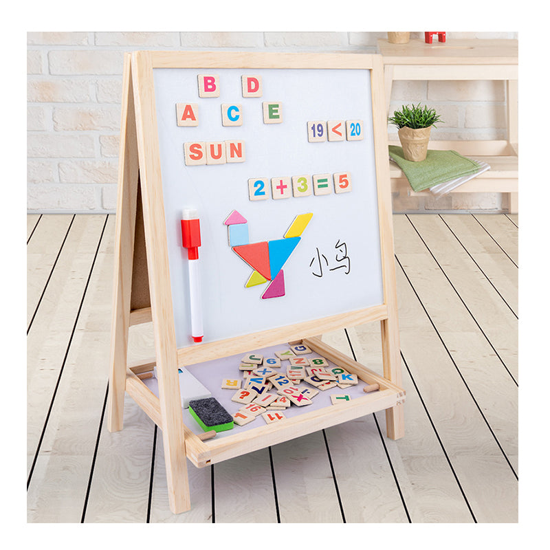 Wood magnetic drawing board  Teaching aids 40.5428cm