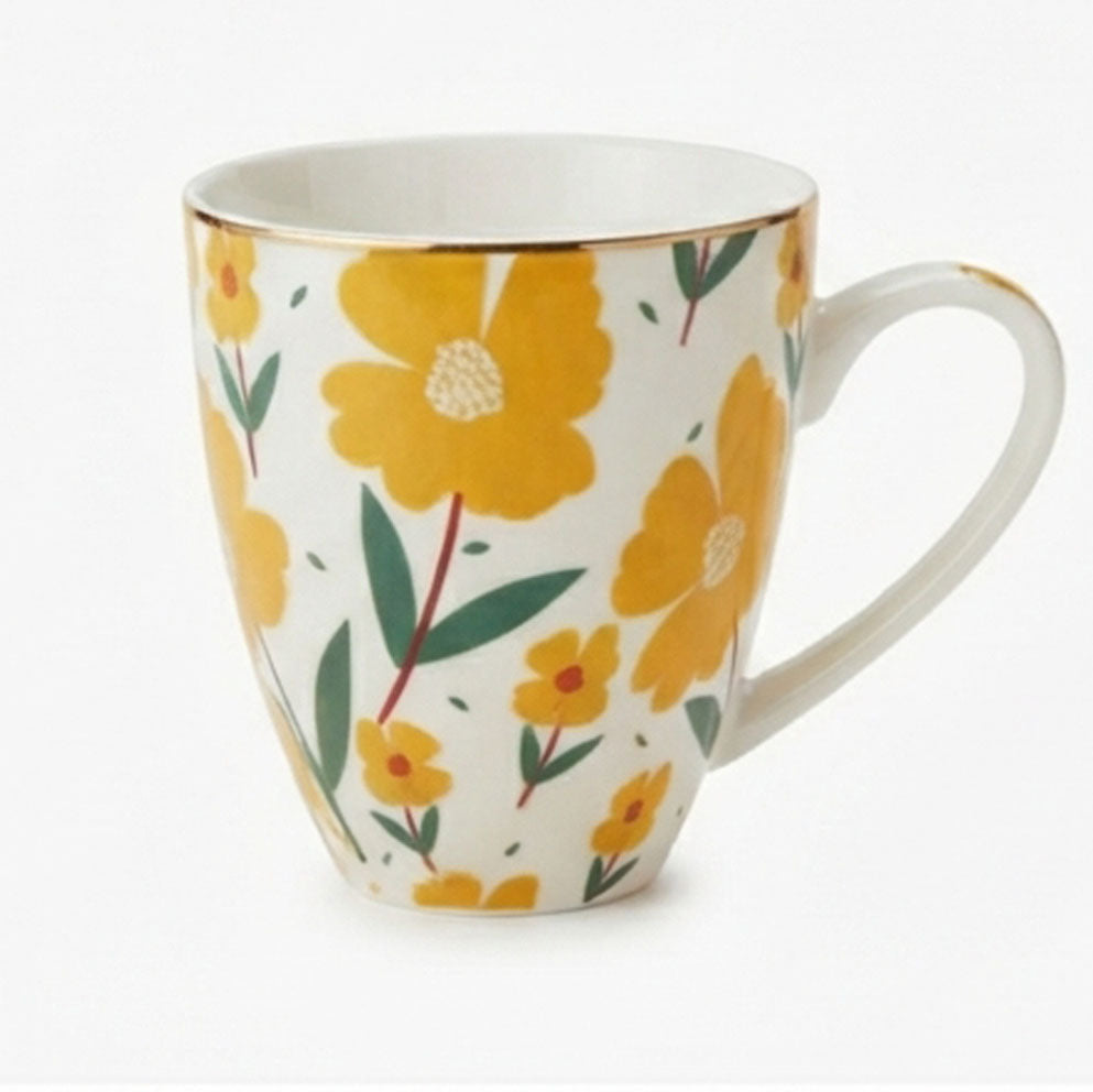 Ceramic Mug Floral P2 - 360 ml