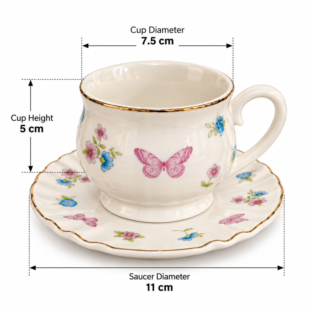 Coffee Set Butterflies B