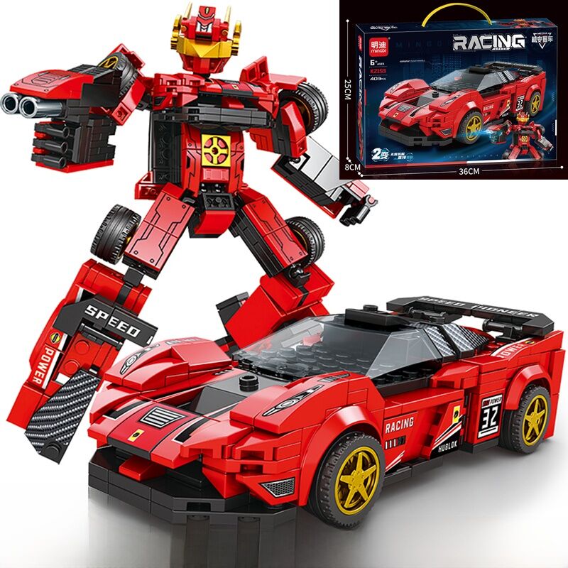 400+ pieces technical blocks transformer car model 2 in 1