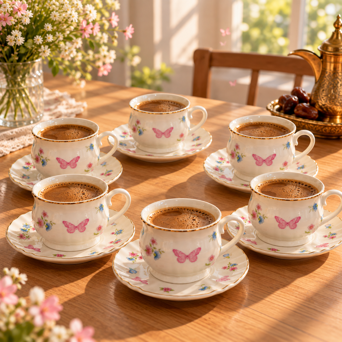 Coffee Set Butterflies B