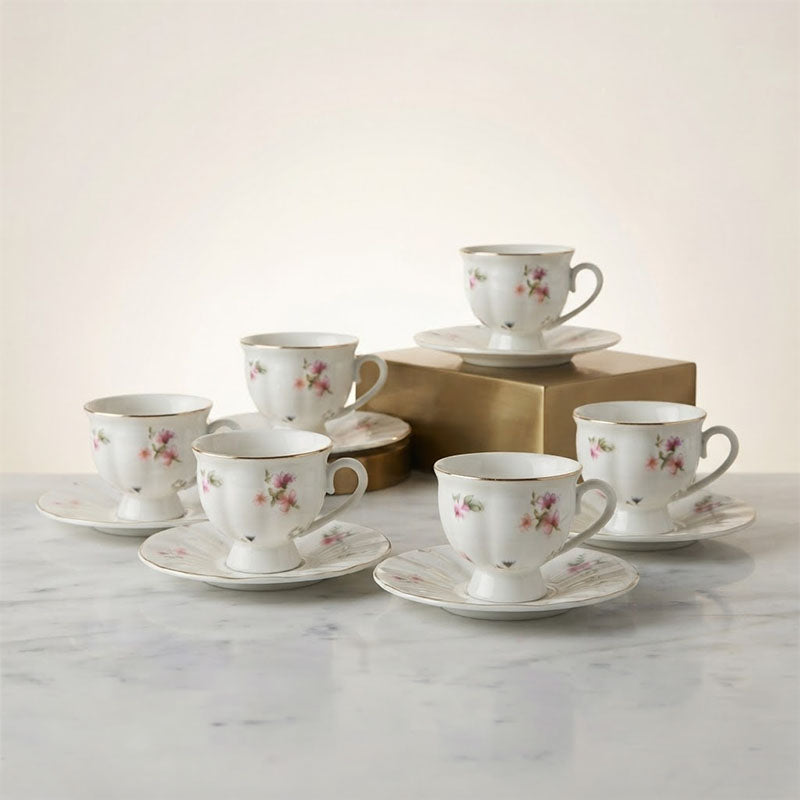 Blossom & Gold Coffee Cups 90 ml