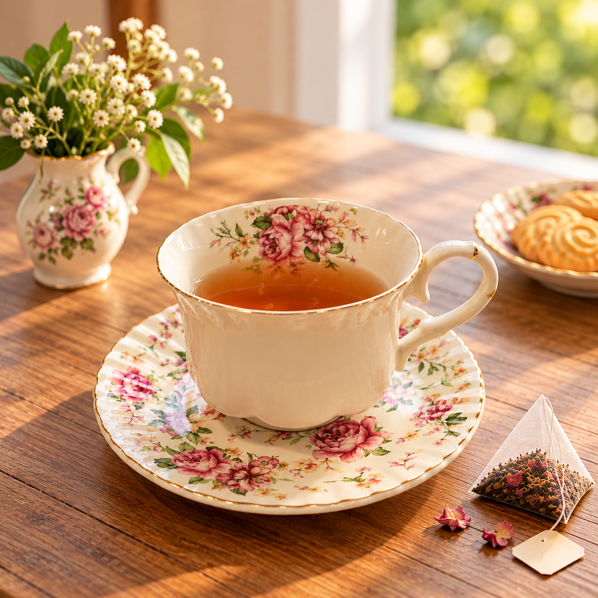 Vintage Rose Floral Tea Mug P11