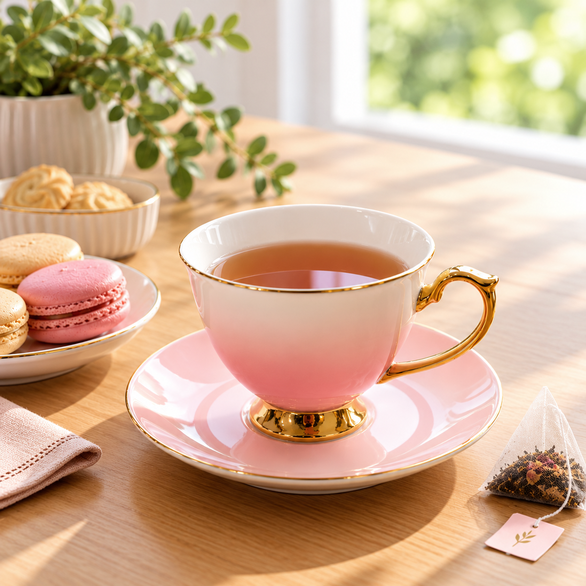 Pink & Gold Tea mug P11