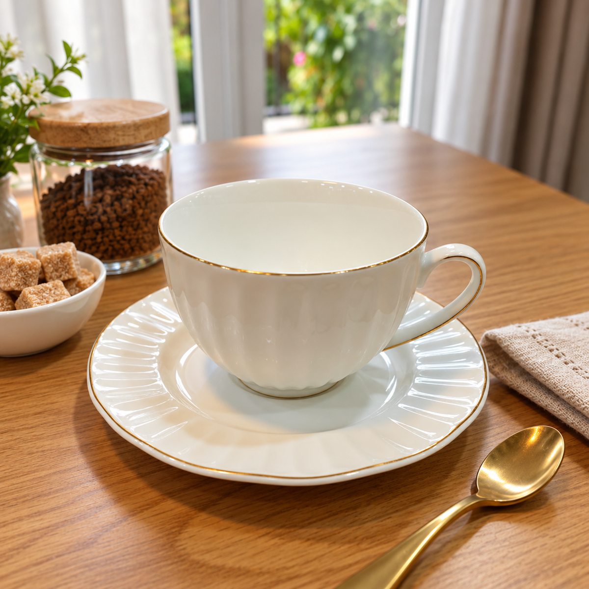 Elegant Creamy Tea mug P12