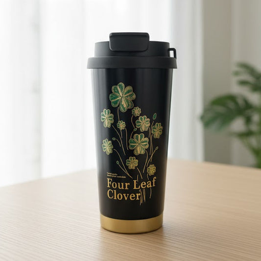 Travel mug double head floral design P13 - 550 ml