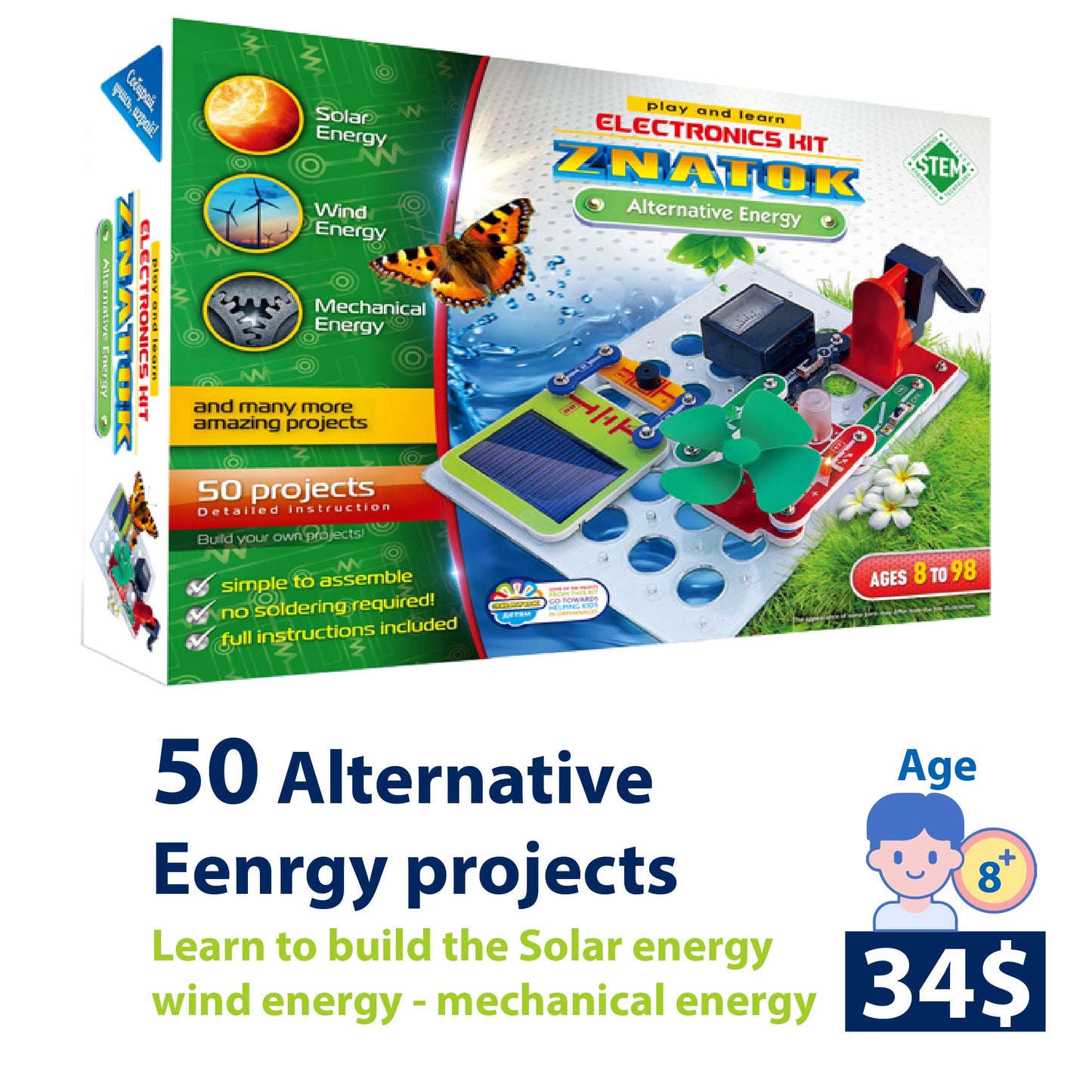 Eletronic kit Alternative energy from Znatok